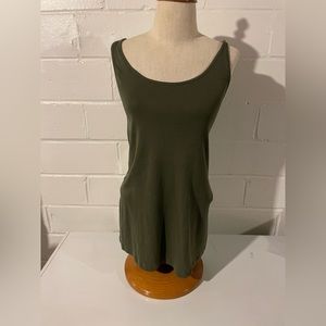 Olive green maternity tank
